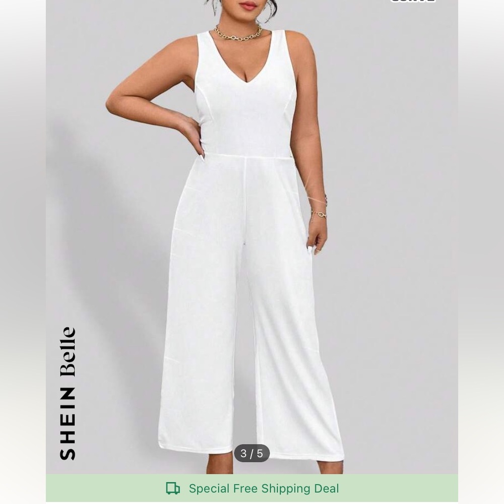 White jumpsuit.